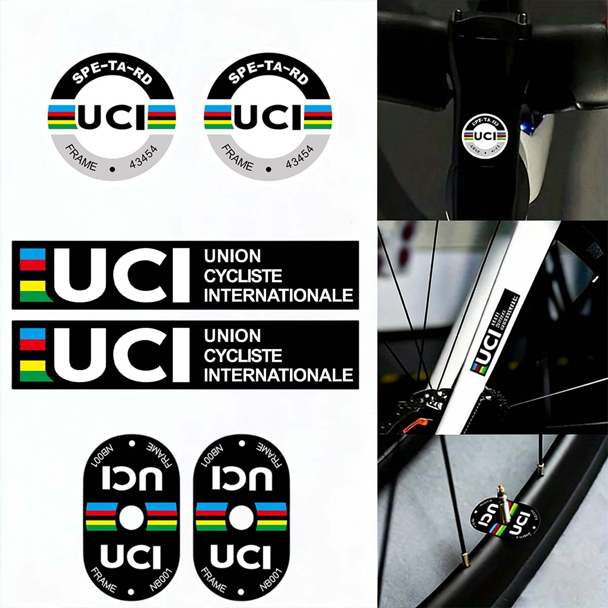 UCI Cycling Frame Stickers Dur - Mountain Biking Helmet incelemesi ve fiyatı
