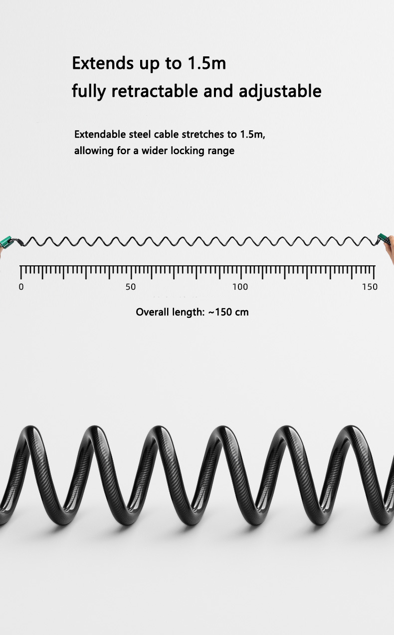 Steel Cable Helmet Lock for Bi - Mountain Biking Helmet incelemesi ve fiyatı