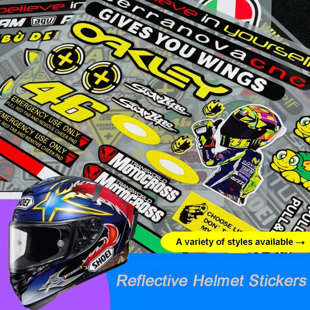 Reflective Decor Stickers for  - Mountain Biking Helmet incelemesi ve fiyatı