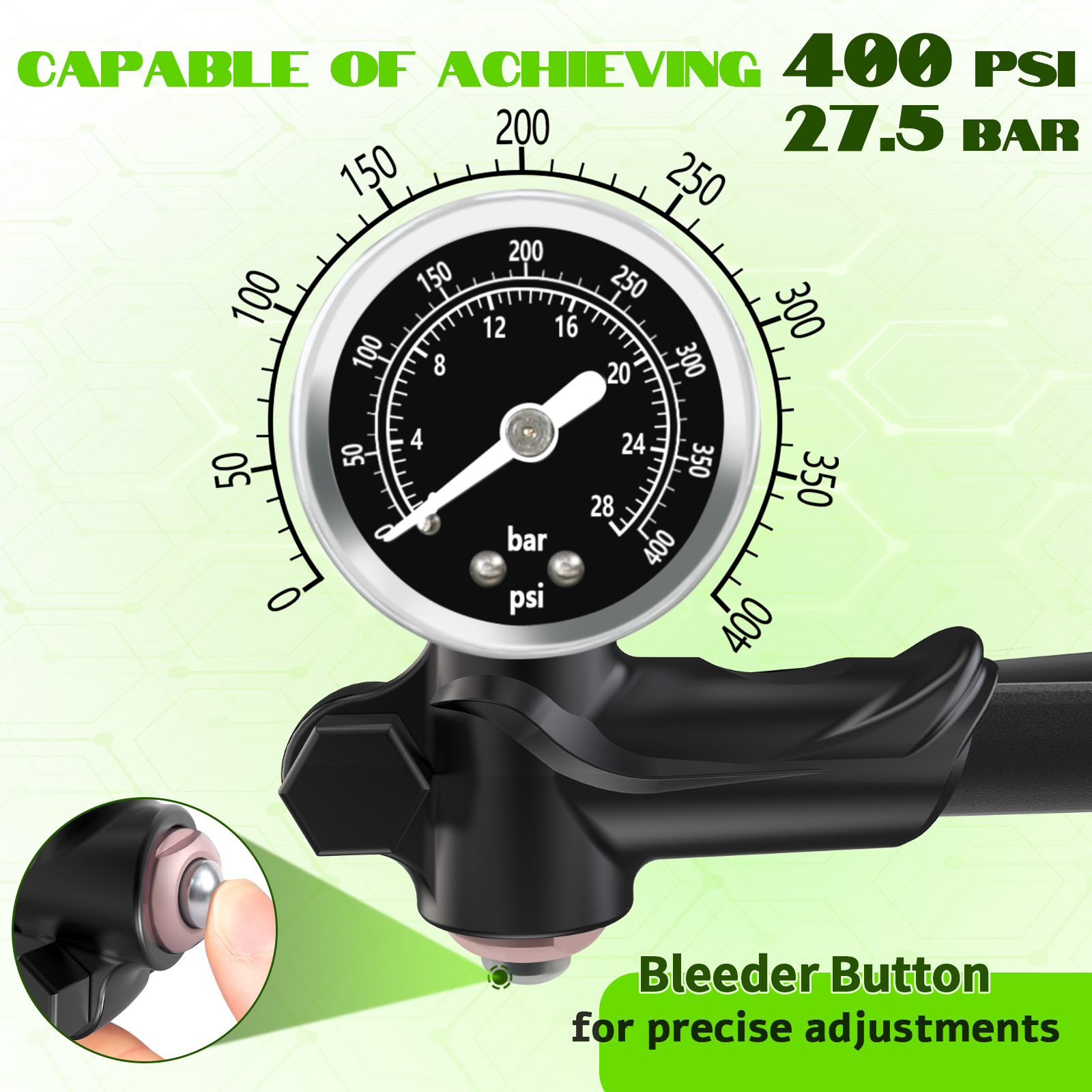 BUCKLOS Bicycle Air Pump 400PS - Shock Pump Suspension incelemesi ve fiyatı