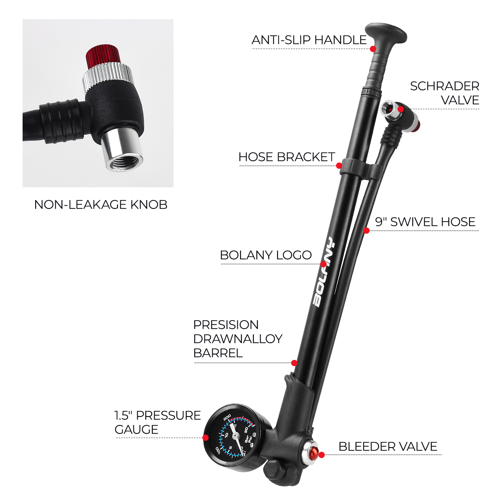 BOLANY 300psi Air Shock Bike P - Shock Pump Suspension incelemesi ve fiyatı