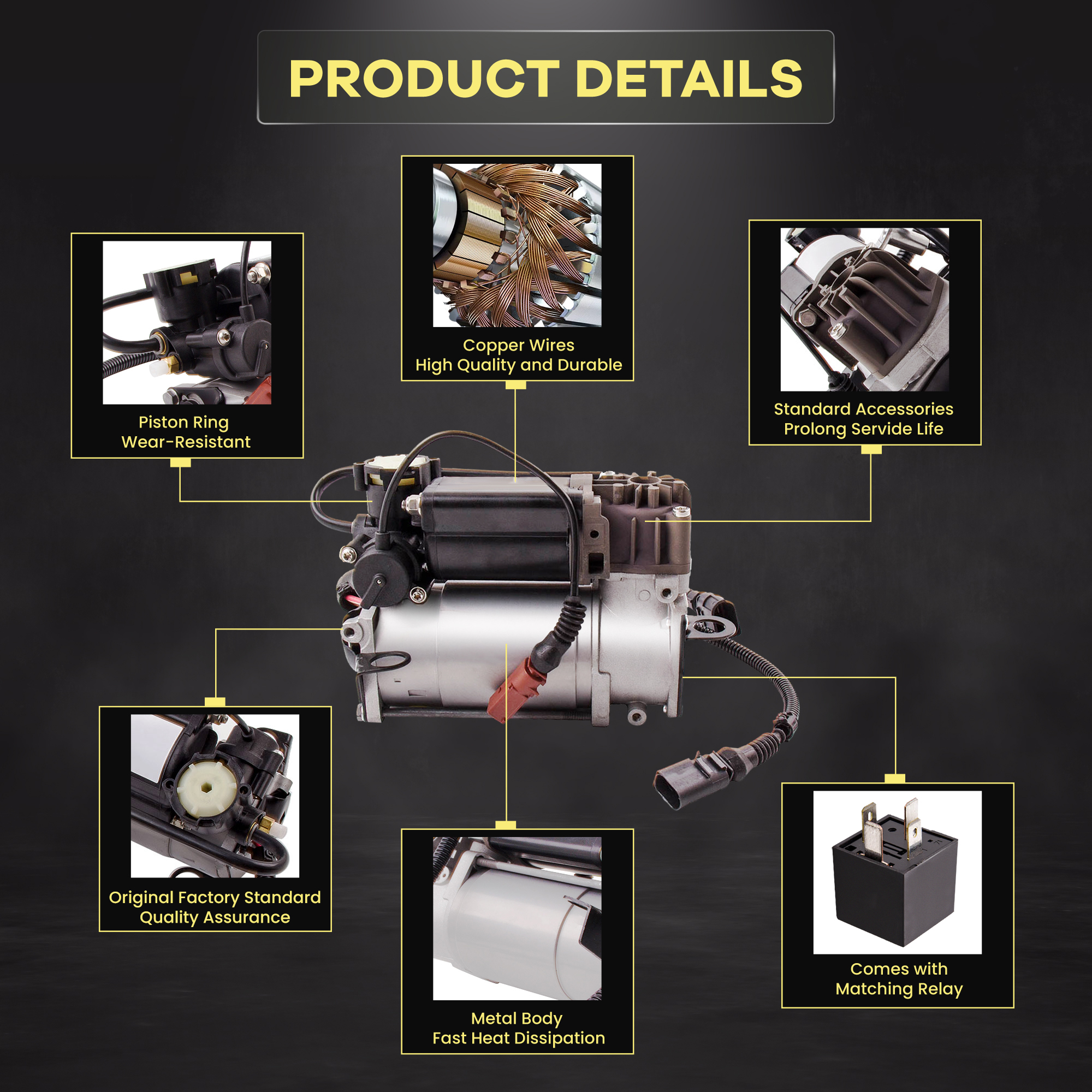 Air Suspension Pump for Audi A - Shock Pump Suspension incelemesi ve fiyatı