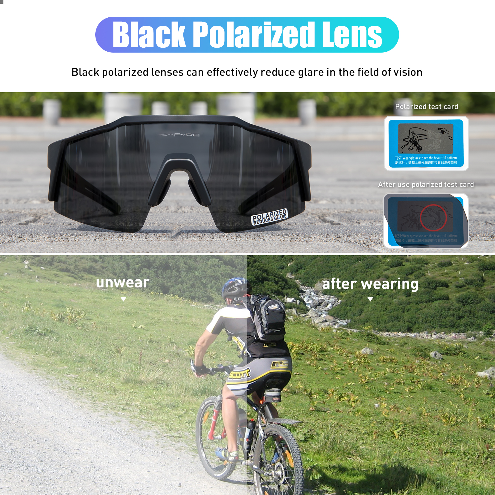Kapvoe Road Driving Bike Sport - Mountain Biking Glasses incelemesi ve fiyatı