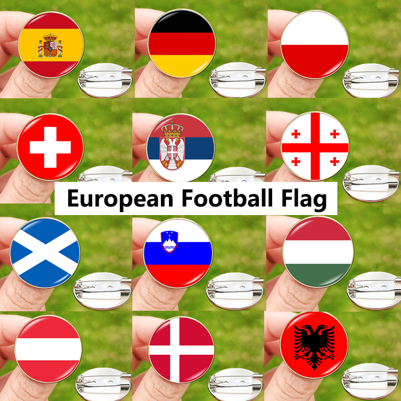 24 Football Flag Badge Pins Sc - Mountain Biking Georgia incelemesi ve fiyatı