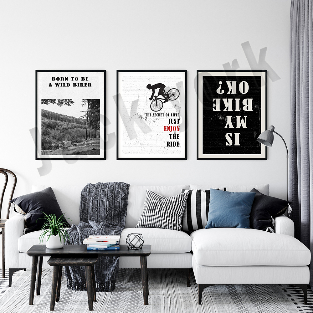 mountain bike art, bike poster - Mountain Biking York incelemesi ve fiyatı