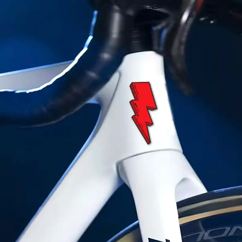1pcs Lightning Stickers Bicycl - Mountain Biking Helmet incelemesi ve fiyatı