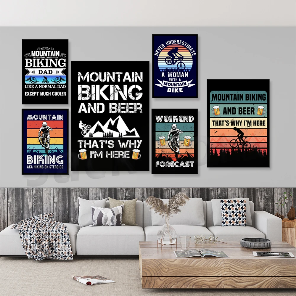 Go Mountain Bike Print Canvas  - Picture Of Mountain Biking incelemesi ve fiyatı