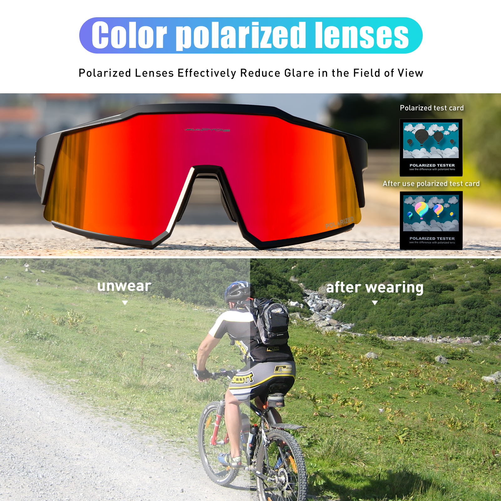 KAPVOE Polarized Fishing Sungl - Mountain Biking Sport incelemesi ve fiyatı
