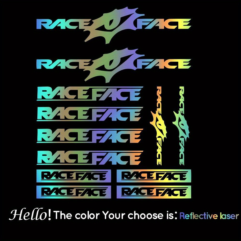 Race Face Bike Sticker Set Wat - Mountain Biking Races incelemesi ve fiyatı