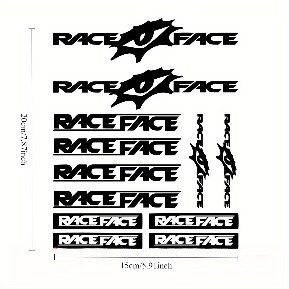 Race Face Bike Sticker Set Wat - Mountain Biking Races incelemesi ve fiyatı