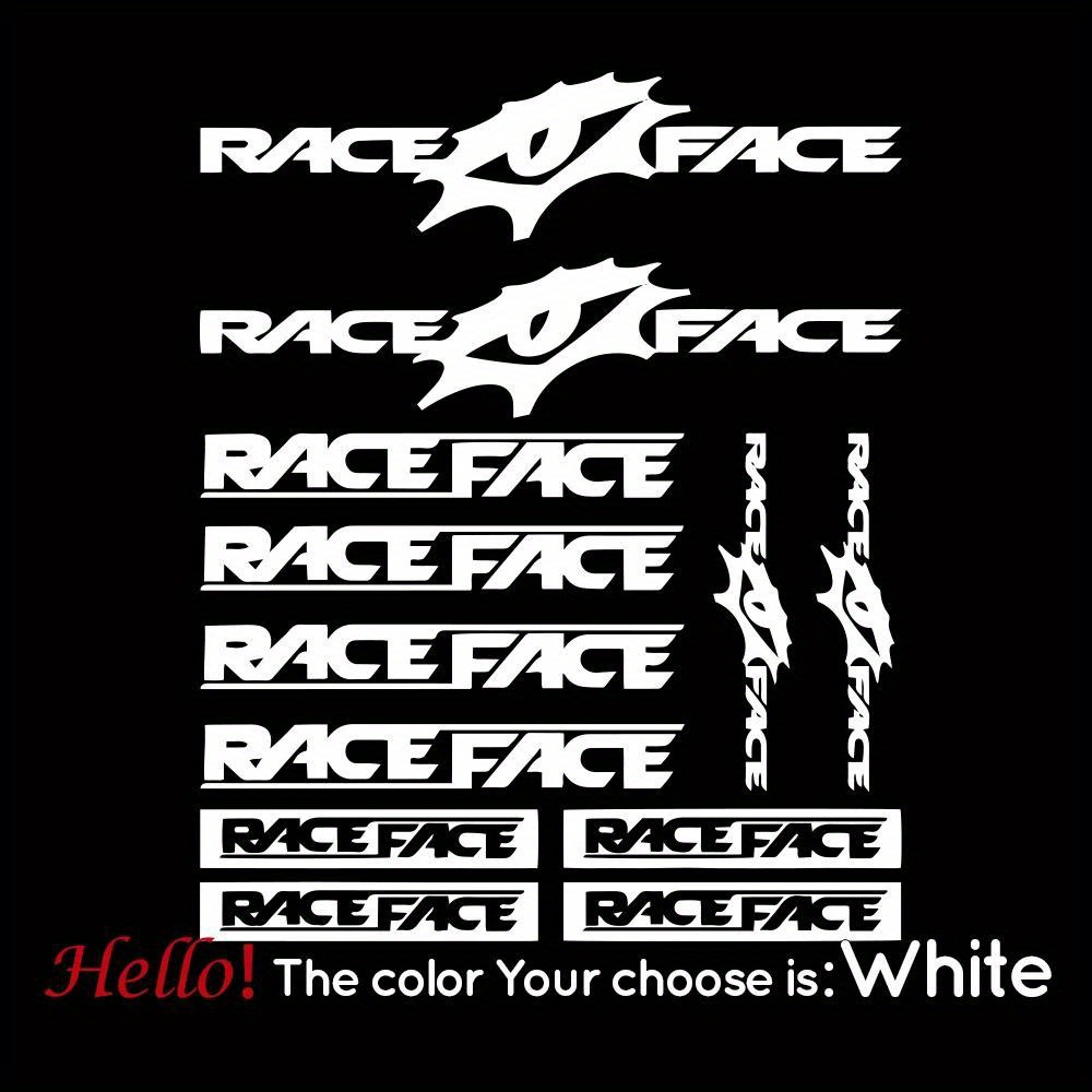 Race Face Bike Sticker Set Wat - Mountain Biking Races incelemesi ve fiyatı