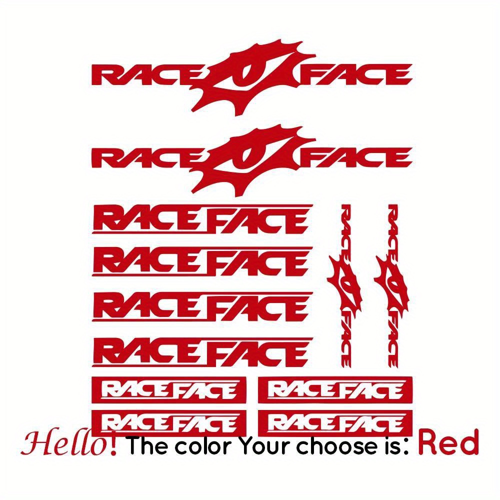 Race Face Bike Sticker Set Wat - Mountain Biking Races incelemesi ve fiyatı