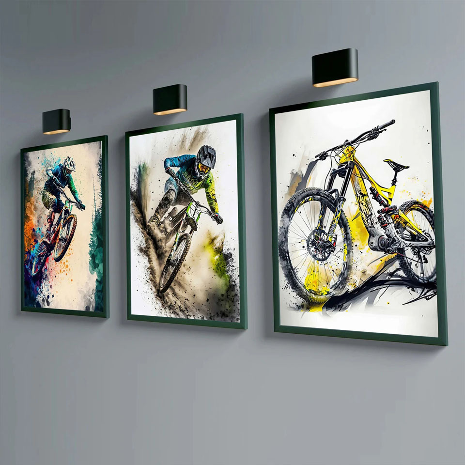 Mountain Bike Sports Wall Art  - Picture Of Mountain Biking incelemesi ve fiyatı