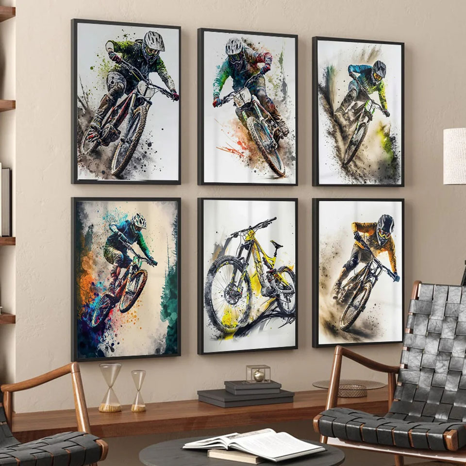 Mountain Bike Sports Wall Art  - Picture Of Mountain Biking incelemesi ve fiyatı